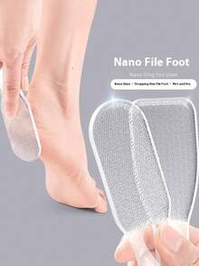 1pc Professional Foot Exfoliator, Foot Care Tool For Dead Skin And Cracked Heels, Washable And Reusable Heel Scraper For Smooth And Clean Feet - Multicolor - View 1