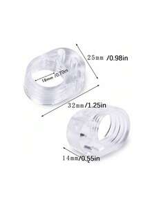1/3/5/10pcs O-Shaped Door Handle Protector Pads Set, Transparent Anti-Collision Pads, Metal And Rubber Design, Prevent Door And Wall Damage, Noise Reduction, Suitable For Doors, Windows And Walls, Easy Installation - Multicolor - View 10