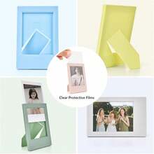 20er Pack Kühlschrank Magnetischer Fotorahmen 3 Zoll Kühlschrank Farbiger Fotorahmen Magnet Album für Mini Fotopapier - 20Pcs - Übersicht 8