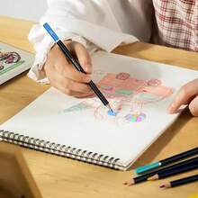 Brutfuner Ensemble de 120 crayons de couleur pour livres de coloriage, crayons de coloriage professionnels et vibrants pour artistes pour le dessin, l'esquisse, le mélange et l'ombrage - 120 couleurs de crayons de couleur gras - Voir 2