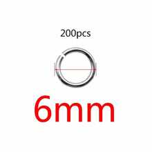 200Pcs/Lot DIY Jewelry Findings Open Single Jump Rings And Open Rings For Jewelry Making - Silver - View 9