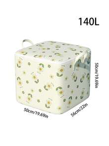 Large Capacity Flower Storage Boxes With Flip-Top Lids & Handles Portable Dustproof Clothes Storage Bags Flower Pattern Organizer Blanket Bedding Comforters Organizer For Bedroom And Closet Bedroom Home Essentials Accessories - Multicolor - View 13