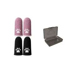 Cat Paw Gaming Finger Sleeves With Storage Case, Cute Paw Pattern Thumb Sleeves, High Sensitivity Breathable Anti-Slip Finger Covers For Mobile Gaming - Pink - View 11