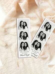 Tiras de decoración personalizadas para fotomatón sin marco, tarjetas de anuncio de boda personalizadas, tarjetas de regalo, accesorios de fondo para fotomatón para fiesta de cumpleaños - multicolor - Ver 4