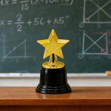 1/6/20pcs Mini Five-Pointed Star Trophy, Gold Star Commemorative Ornament, Shiny Gold Trophy With Black Base, Compact Size For Easy Bulk Storage And Distribution, Suitable For Competition Awards, Sports Events, Company Recognition, Eye-Catching Party Competition Prizes, Ideal For Event Planners, Can Be Used As Event Gifts - Multicolor - View 11