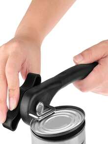 Manual Stainless Steel Can Opener, Smooth Edge Design, Soft Grip Handle And Easy-Turn Knob, Effortless Handheld Can Opener, Suitable For Home And Restaurant Kitchens - View 7