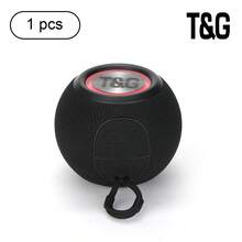 T&G337 無線喇叭 布藝卡槽迷你喇叭 重低音低音炮 便攜式迷你七彩燈桌面無線音訊 - 查看 13
