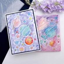 3D Embossed Folder, 3D Planet/Butterfly Floral Plastic Embossing Template, Suitable For DIY Planner, Paper Craft, Handmade Creation, Planner Art Supplies, Scrapbook Decoration - Single Piece - View 10