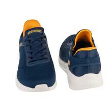 Skechers Slip-Ins: BOBS Squad Chaos - Solid Step - Navy Men Sports Shoes - Royal Blue - View 5