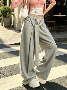 Women's Spring/Autumn Casual Sports Pants, Versatile Jogging Pants Suitable For Running, Cycling, Ball Sports And Fitness - Grey - View 2