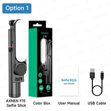 AXNEN ﻿Stable Selfie Stick Tripod With Dimmable Fill Light,Detachable Light,Foldable Bluetooth Remote Control Phone Holder,Stable Ground Stand Compatible With Multi Model Phones,Video Recording,Live Streaming,Vacation, Travel Vlog, Family Parties,Shooting - View 16