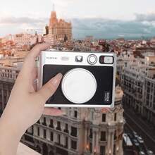 1 buah Tutup Lensa Logam untuk Kamera Fujifilm Mini, Pelindung Lensa Paduan Aluminium Anti Debu dan Anti Benturan dengan Bantalan Lembut di Dalam - Hitam/Perak/Merah Muda - View 12
