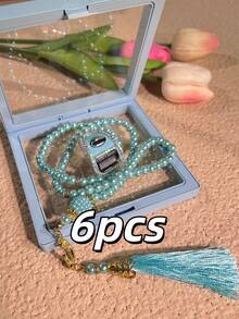 Multi-Color Tassel Smart Electronic Counting Tasbih, Unisex Islamic Prayer Beads, Portable Rosary For Ramadan Daily Prayer, Practical Gift For Friends - Multicolor - View 16