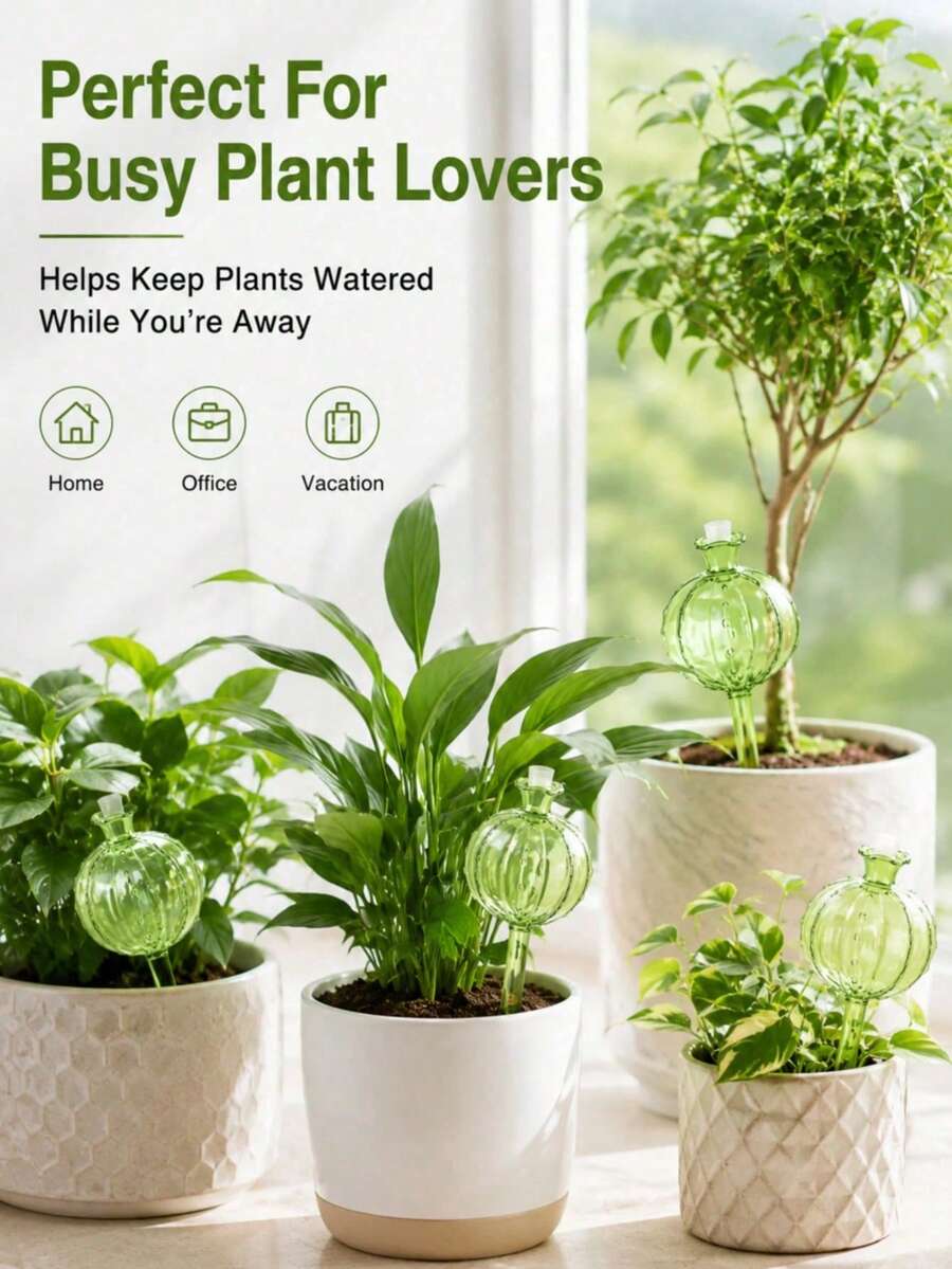 1/2pcs 17.5oz Cactus-Shaped Automatic Watering Device, Slow-Release Watering System, Top Opening For Easy Refill, Adjustable Water Flow, Lasts Up To 10 Days, Ensures Plant Health, Direct Root Watering, Reduces Water Waste, Essential Tool