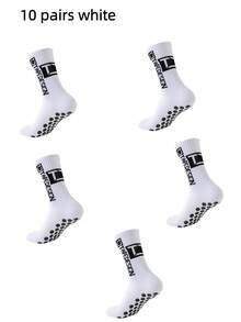 1/2/3/4/6/10/15/Pairs/Men's Non-Slip Rubber Sole Football Socks Sports Socks - Multicolor - View 19