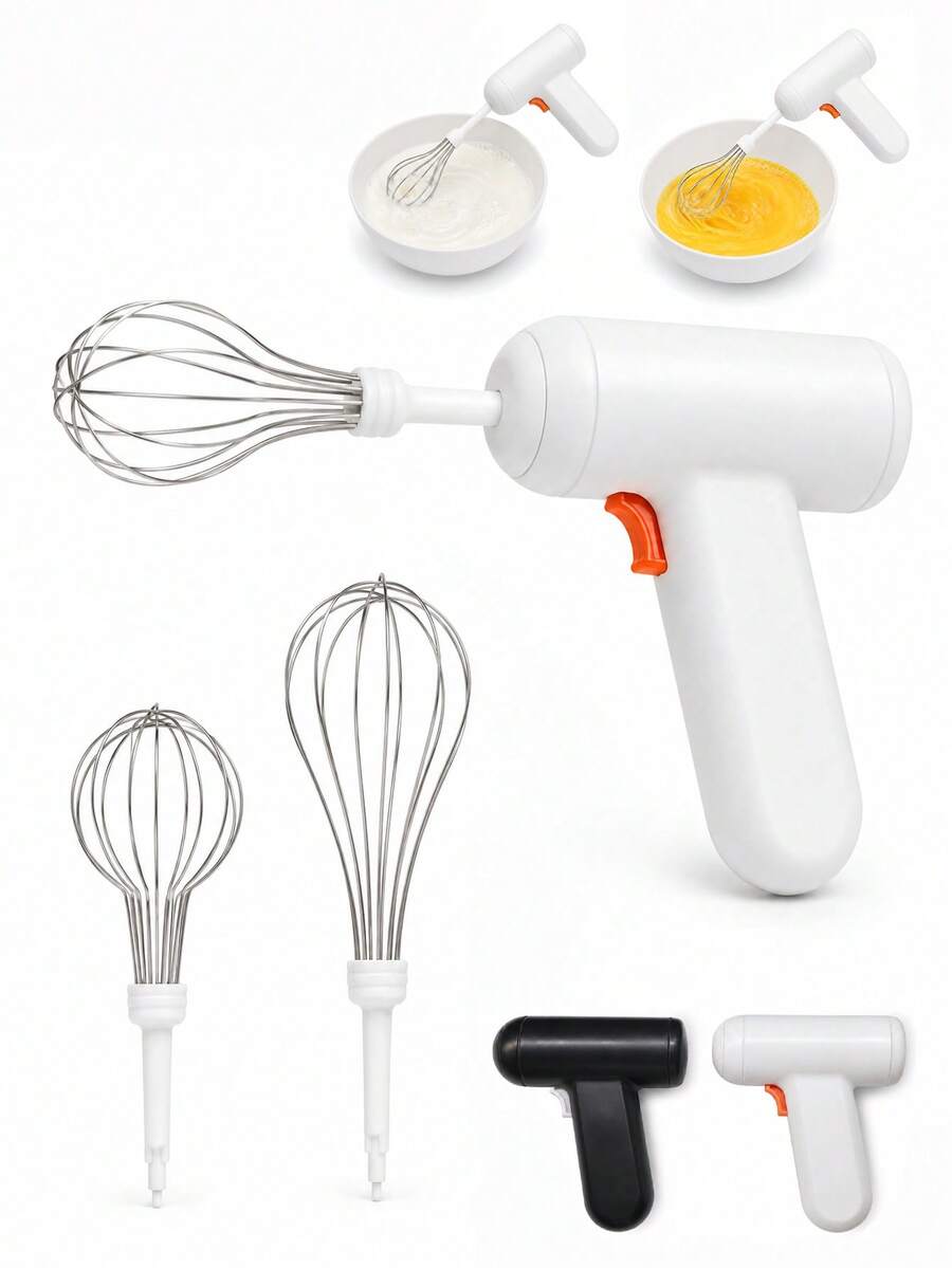 1pc Portable Electric Egg Beater, Fast And Precise Whipping, USB Rechargeable, Wireless Design, Lightweight And Compact, Suitable For Home And Professional Baking, Perfect For Whipping Cream And Egg Yolk, Essential Baking Tool, Kitchen Tool
