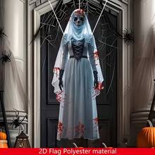2D Flat Halloween Scary Bride Hanging Decoration, Perfect For Halloween Party Decor, Haunted House Decoration - Multicolor - View 4