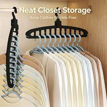 2-In-1 Multi-Clip Hanger, Multifunctional Windproof Drying Rack With Non-Slip Holes, Suitable For Socks, Underwear, Towels, Scarves, Space-Saving Laundry Storage And Drying Rack For Home - Multicolor - View 6