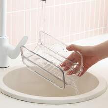1/2pcs Stackable PET Curling Iron Storage Rack Hair Styling Tool Organizer - Clear - View 5