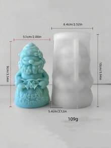 Bell Lucky Bag Santa Claus Silicone Mold DIY Handmade Candle Aromatherapy Plaster Soap Silicone Mold - White - View 2