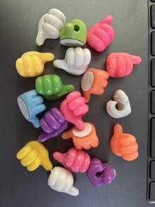 Thumb Hook Cable Organizer Creative Cute Data Cable Storage Fixing Cable Management Clip No-Drill Adhesive Hook - Multicolor - View 11