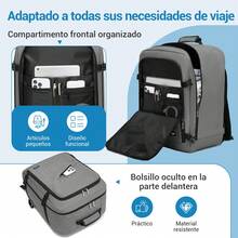Cabin Bag 40x20x25cm 44x20x33cm 54x20x35cm Ryanair Underfloor Backpack Waterproof Travel Backpack Hand Luggage 20L 30L 38L Lightweight Business Work Gym Uni Laptop Daypack For Men Women - Grey - View 6