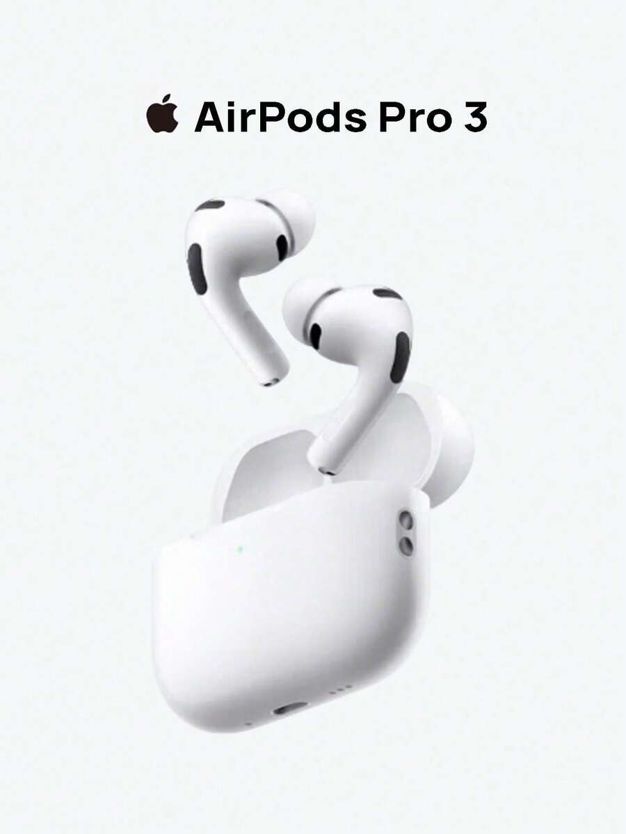 AirPods Pro (3rd Generation) Compatible With IPhone/IPad/Mac Apple Bluetooth Earbuds, With USB-C MagSafe Charging Case, Active Noise Cancellation + Adaptive EQ, Supports Wireless Charging - View 1