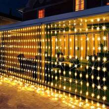 LED Curtain Fairy String Lights, Christmas Decoration, USB Remote Control, Wedding Party Holiday Decor, Suitable For Home Bedroom - USB Curtain Lights - View 11