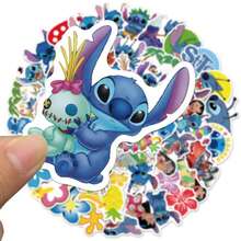 100pcs Disney Cute Cartoon Mickey Mouse Graffiti Stickers, Vinyl Wall Sticker Romantic Decals For Bedroom Wall Decoration - Multicolor - View 1