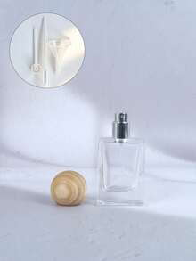 4-Piece 30ml Refillable Perfume Bottle Set, 1 Clear Glass Fine Mist Spray Bottle With Round Cap And 3 Transfer Tools For Travel, Purse And DIY Filling - Multicolor - View 8
