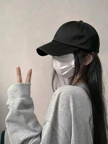 1件女款復古聚酯纖維棒球帽，可調節帽子，英式風格做舊設計，防曬透氣女用棒球帽 - 棒球帽 - 查看 8