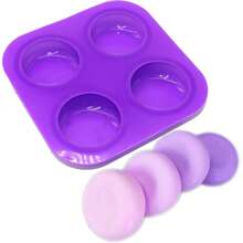 4-Cavity Round Silicone Mold, Suitable For DIY Handmade Soap, Bath Bombs, Shower Steamers - Multicolor - View 6