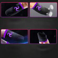 Gaming Finger Sleeves, High Sensitivity Breathable Anti-Slip Thumb Covers For Mobile Gaming - Red - View 4