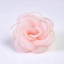 6pcs Cute Rose Hair Clips, Suitable For Daily Wear And Vacation Outfits - Pink - View 3