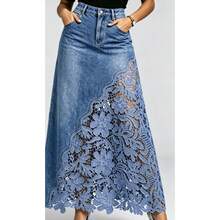 Women Denim Skirts - Blue - View 3