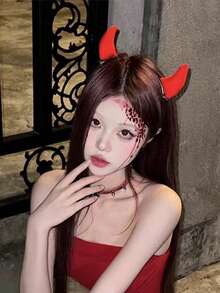 Halloween Devil Horn Hair Clip, Top Head Clip Hair Accessory, Creative Personalized Holiday Decoration - Multicolor - View 4