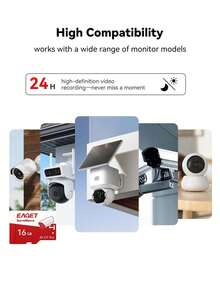 EAGET High Stability TF Memory Card For Security Camera, A1 U3 V30 Surveillance Micro SD Card With SD Adapter Indoor Outdoor Use - View 9
