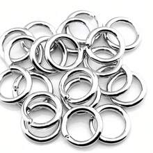200Pcs/Lot DIY Jewelry Findings Open Single Jump Rings And Open Rings For Jewelry Making - Silver - View 5