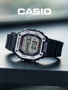Casio Jam Tangan Pria Digital & Analog dengan Fitur Waktu Dunia, Tali Resin, Beberapa Alarm, Memo Jarak Jauh, Fungsi Praktis, Cocok untuk Berkemah di Luar Ruangan, Perjalanan, Latihan Kebugaran Harian, dan Pakaian Kasual - Satu-Ukuran - View 9