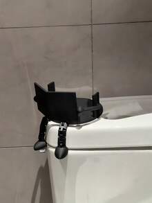 1pc 3D Printed Creative Reading Figure Toilet Paper Holder, Movable Sitting Pose Legs, Freestanding Tissue Box Holder, Desktop Ornament, Bathroom Storage Rack, Modern Vanity Organizer Decor, Unique Home Decor, Fun Gift For Men And Women - Multicolor - View 11