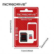 Microdrive Micro SD 卡 128GB 64GB 32GB 16GB 8GB 4GB Class 10 高速 TF 記憶卡附 SD 轉接卡，適用手機相機行車記錄器，小容量 TF 卡 128MB 256MB 512MB 適用舊款喇叭 MP3 收音機數位相框 - 查看 8
