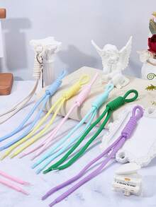 10/20pcs Colorful Nylon Cord, Jewelry Making Handmade Braided Rope, Suitable For Keychains, Backpack Accessories, Christmas Gifts, Holiday Decorations - Solid Color - View 5