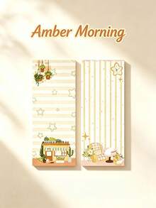 1 Korean Theme Roaming Guide Strip Material Paper Simple Grid Horizontal Line Message Notebook Account Collage Material Paper Christmas Sticker Christmas Decoration Handmade Material Sticker Scrapbook Paper - A - View 10