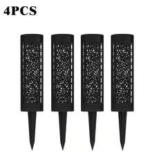 4/8pcs Solar Powered Ground Lights, Waterproof Outdoor LED Landscape Lights, Auto On/Off Solar Garden Lights, Suitable For Yard, Lawn, Pathway Decorative Solar Lighting, Halloween, Christmas, Party And Holiday Decoration - Warm Light - View 12