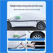 Extra Large & Extra Long Car Cover, All-Season Dust-Proof, Snow-Proof, Sun-Proof Car Cover, Sunshade Car Cover, Winter Anti-Freeze, Summer Sun-Protection, Car Accessories, Tire Cover, Car Essentials - Random Styles - View 4