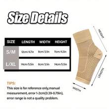 [Comfortable Compression Sleeves] 2 đôi tất nén cổ chân hở ngón bằng nylon cho nam và nữ, phù hợp cho đạp xe, chạy bộ, yoga - Nhiều màu - Xem 3