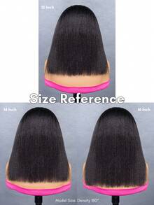 ISEE Women's 3-In-1 Half Wig, Human Hair, Curly/Straight/Curly-Straight, InvisiFit Band, 180% Density, 12-16 Inch Bob, Flexible Fit, Glue-Free Wear, Suitable For Beginners Daily Use - SNatural - View 5