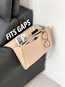 Minimalist Modern Style Hanging Storage Bag Features A Multi-Pocket Open Design And Can Be Hung Beside A Bed Or Sofa. It Can Be Used To Store Beds, Sofas, Tables, Remote Controls, Magazines, Household Items, Etc.Storage - Multicolor - View 4