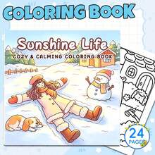 GDTME 1 Cute And Comfortable Cat Mom Coloring Book, 24 Pages Of Simple And Comfortable Patterns Easy To Color. Pages Can Be Torn Off As Decorative Art Pieces For Relaxation And Stress Relief. Suitable As Birthday Gifts For Family And Friends, Books For Pet Lovers, Halloween Gifts, Christmas, Women's Day Gifts, Back To School Gifts, Room Decor Or Stationery. Size: 7.9x7.9 Inches. - Cat Mom - View 17