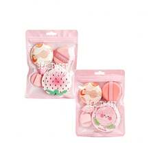 5pcs Makeup Sponge Set, Includes Cloud-Shaped Cartoon Powder Puff, Mini Makeup Sponge, Finger Cushion Powder Puff And Portable Fruit Makeup Powder Puff, Dual-Use Dry And Wet Multi-Function Makeup Tools, Suitable For Beginners And Students, Ideal Gift Choice - Multicolor - View 12